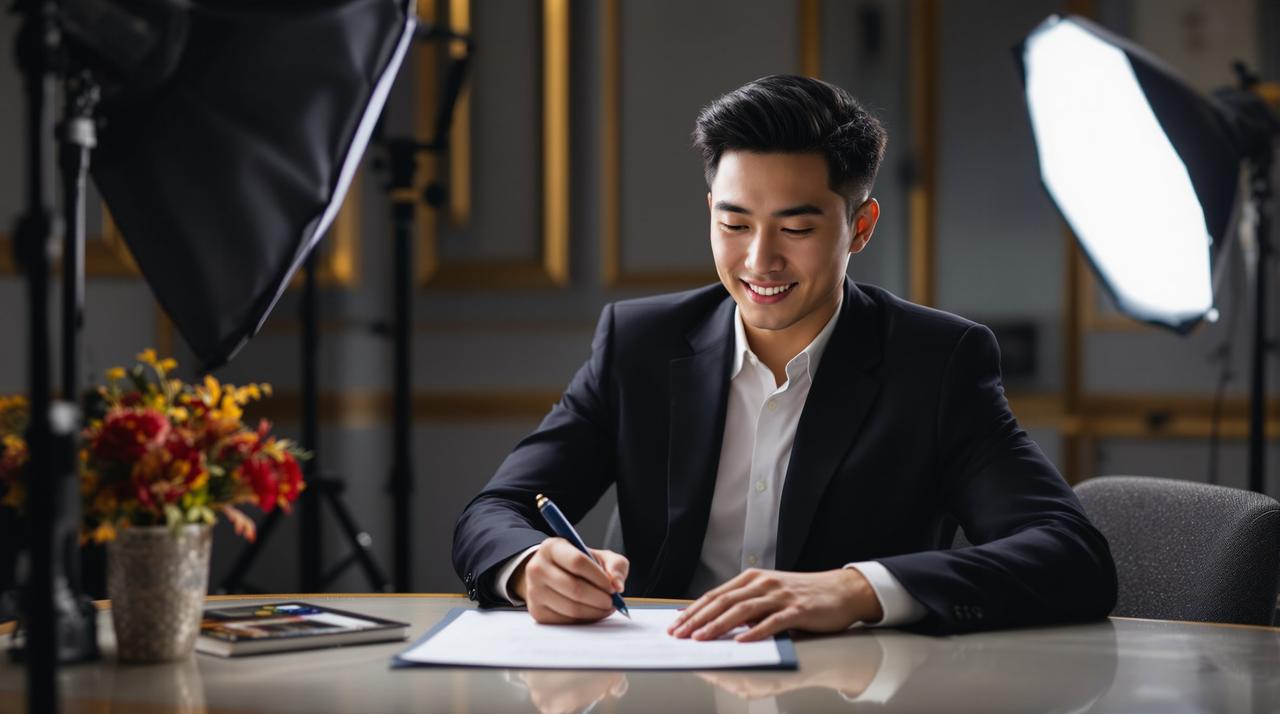 新生代演员苏晨正式签约91电影,开启全新艺术征程